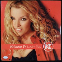 Kristine W Signed Lovin' You LP Vinyl Record Album Cover JSA Authenticated No LP