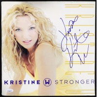 Kristine W Signed Stronger LP Vinyl Record Album Cover JSA Authenticated No LP