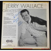 Jerry Wallace Greatest Hits Signed LP Album JSA Authenticated No Record