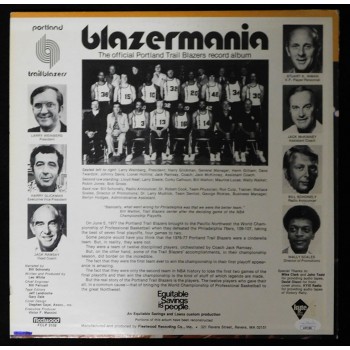 Bill Walton Portland Trail Blazers Signed Blazermania LP Album JSA Authenticated