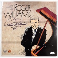 Roger Williams Your Evening With Signed Vinyl Album Cover JSA Authenticated