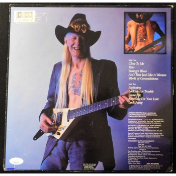 Johnny Winter The Winter of 88 Signed LP Album JSA Authenticated