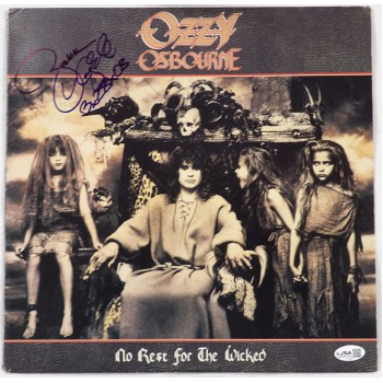 Zakk Wylde No Rest For The Wicked Signed Vinyl LP Album Cover JSA Authen No LP