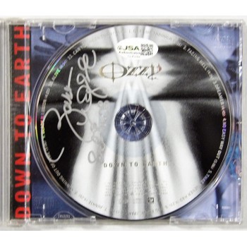 Zakk Wylde Signed Ozzy Osbourne Down To Earth CD JSA Authenticated