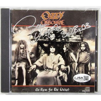 Zakk Wylde Signed Ozzy Osbourne No Rest For The Wicked CD Booklet Cover JSA Auth