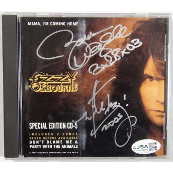 Zakk Wylde Michael Inez Signed No More Tears Special CD Booklet Cover JSA Authen