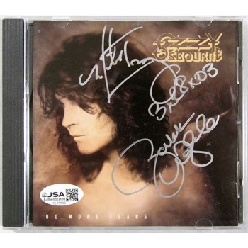 Zakk Wylde Michael Inez Signed No More Tears CD Booklet Cover JSA Authenticated