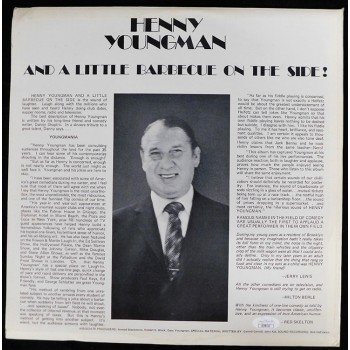 Henny Youngman Signed And A Little Barbecue On The Side LP Album JSA Authentic