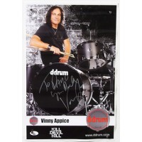 Vinny Appice Drummer Signed 11x17 Promo Poster JSA Authenticated