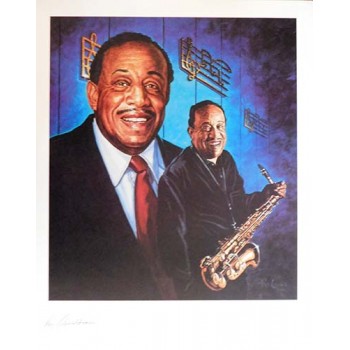 Lou Donaldson Jazz Musician Signed LE 16x20 Ron Lewis Lithograph JSA Authenticated