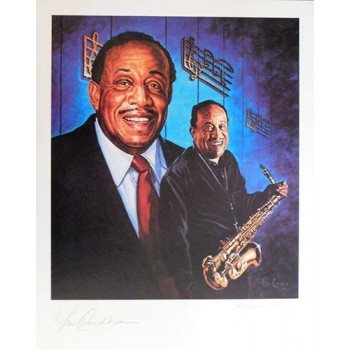 Lou Donaldson Jazz Musician Signed LE 16x20 Ron Lewis Lithograph JSA Authenticated
