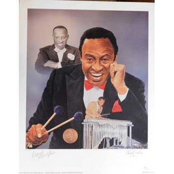 Lionel Hampton Jazz Musician Signed LE 16x20 Christopher Paluso Lithograph JSA Authenticated