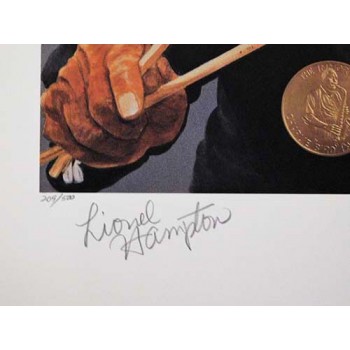 Lionel Hampton Jazz Musician Signed LE 16x20 Christopher Paluso Lithograph JSA Authenticated