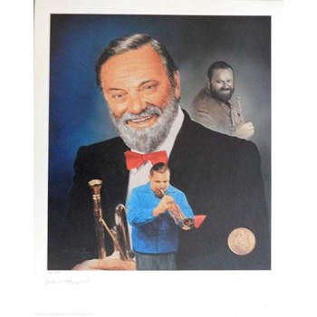 Al Hirt Jazz Musician Signed LE 16x20 Christopher Paluso Lithograph JSA Authenticated