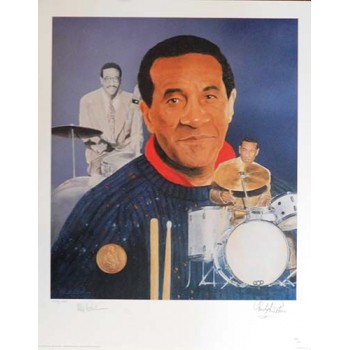 Max Roach Jazz Musician Signed LE 16x20 Christopher Paluso Lithograph JSA Authenticated