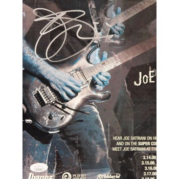 Joe Satriani Musician Signed 11x17 Concert Poster JSA Authenticated