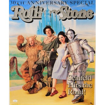 Jerry Seinfeld Wizard of Oz Signed 18x22 Rolling Stone Poster JSA Authenticated