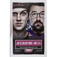 Kevin Smith & Jason Mewes Jay & Silent Bob Signed 11x17 Poster Photo JSA Authen