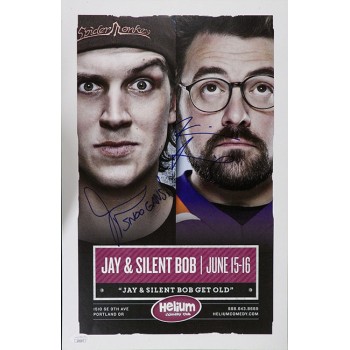 Kevin Smith & Jason Mewes Jay & Silent Bob Signed 11x17 Poster Photo JSA Authen