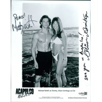 Acapulco HEAT Alison Armitage Michael Worth Signed 8x10 Promo Photo JSA Authen