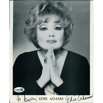 Edie Adams Actress Signed 8x9.75 Cut Cardstock Promo Photo JSA Authenticated Edie Adams Actress Signed 8x9.75 Cut Cardstock Promo Photo JSA Authenticated