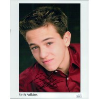 Seth Adkins Actor Signed 8x10 Cardstock Photo JSA Authenticated