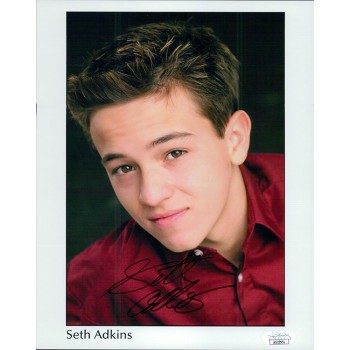 Seth Adkins Actor Signed 8x10 Cardstock Photo JSA Authenticated