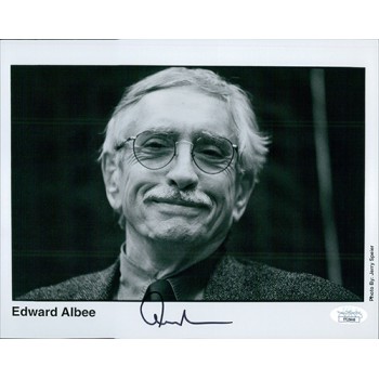 Edward Albee Dramatist Signed 8x10 Matte Photo JSA Authenticated