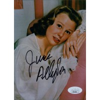 June Allyson Actress Signed 5x7 Glossy Photo JSA Authenticated