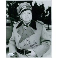 Leon Askin Hogan's Heroes Actor Signed 7.5x9.5 Glossy Photo JSA Authenticated