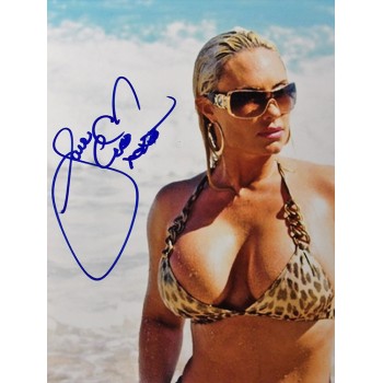 Coco Austin Actress Model Signed 12x18 Matte Photo JSA Authenticated