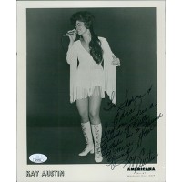 Kay Austin Country Singer Signed 8x10 Glossy Promo Photo JSA Authenticated