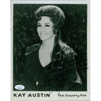 Kay Austin Country Singer Signed 8x10 Glossy Promo Photo JSA Authenticated