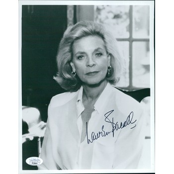 Lauren Bacall Actress Signed 8x10 Glossy Photo JSA Authenticated