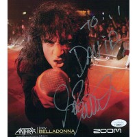 Joey Belladonna Anthrax Signer Signed 8x10 Cardstock Photo JSA Authenticated
