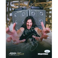 Frank Bello Anthrax Bassist Signed 8x10 Cardstock Photo JSA Authenticated