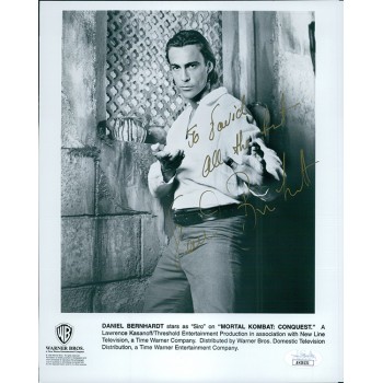 Daniel Bernhardt Mortal Kombat: Conquest Signed 8x10 Glossy Photo JSA Authentic