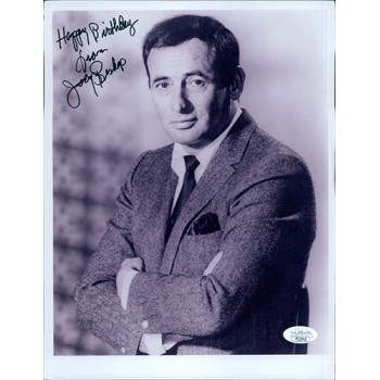 Joey Bishop Actor Signed 8.5x11 Glossy Photo JSA Authenticated