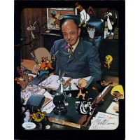 Mel Blanc Bugs Bunny Voice Actor Signed 8x10 Cardstock Photo JSA Authenticated