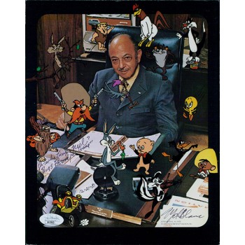 Mel Blanc Bugs Bunny Voice Actor Signed 8x10 Cardstock Photo JSA Authenticated