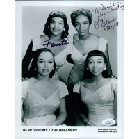 The Blossoms Dreamers Fanita James Gloria Jones Signed 8x10 Photo JSA Authentic
