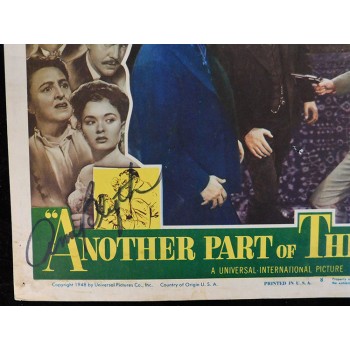 Ann Blyth Another Part of The Forest Signed 11x14 Lobby Card JSA Authenticated