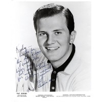 Pat Boone Actor Singer Signed 8x10 Glossy Photo JSA Authenticated