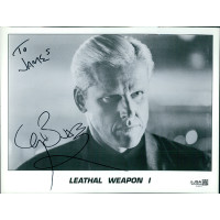 Gary Busey Lethal Weapon Signed 8x10 Cardstock Photo JSA Authentic Personalized