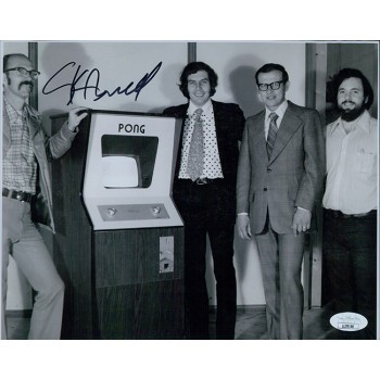 Nolan Bushnell Atari Pong Creator Signed 8x10 Matte Photo JSA Authenticated