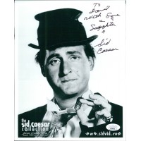 Sid Caesar Actor Comedian Signed 8x10 Glossy Photo JSA Authenticated