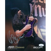 Rob Caggiano Anthrax Guitarist Signed 8x10 Cardstock Photo JSA Authenticated