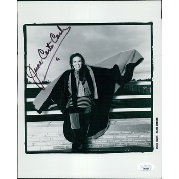 June Carter Cash Country Singer Signed 8x10 Matte Photo JSA Authenticated