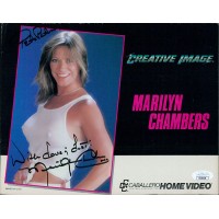 Marilyn Chambers Adult Actress Signed 8x10 Cardstock Photo JSA Authenticated