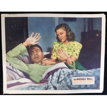 Virginia Christine The Invisible Wall Signed 11x14 Lobby Card JSA Authenticated